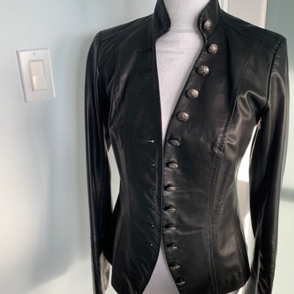 Danier Italian Leather Blazer Jacket - Picture 1 of 5